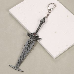 Game Doom Fashing Keychain Eternal Pendant Keychain ZRM New Eternal Judgment Pendant Keyring for Women Men Jewelry Backpack Gift