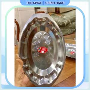 Dĩa hột xoài inox hấp cá bò né LONG PHÁT 35x23cm