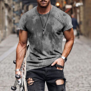 New Summer New Fashion 3D Digital Printed Top Digital Printed T-shirt Male