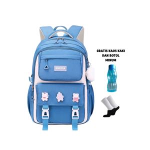 ARMELIA SHOP tas ransel sekolah anak wanita berkapasitas besar ada saku laptop