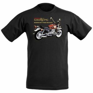 Honda | Honda Mens and Womens T-shirt Summer Brand Cotton Retro Tee Honda Gold Wing Short-sleeved Spring Autumn Motorcycle Cycling Top
