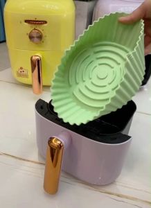 Hayylife Air Fryer Silicone Mat- Silicone Bakeware Tray Kapasitas Besar Multifungsi Silikon Grill Mat Tahan Suhu Tinggi Dapat Digunakan Kembali HL-ABA810