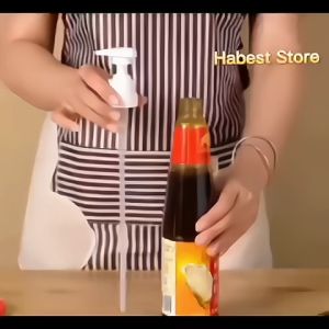 1PCS Sauce Dispenser Nozzle Household Oyster Pump Head Oil Chili Tomato Mouth Squeezer Soy Kitchen Tools
