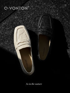 Q.VONTON | Simplicity Leather Loafer Shoes