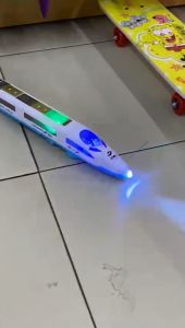 Train EMU-138 Speed Train Bump & Go 38cm with Colorful Lights and Music Battery Operated Party Toys For Boys MYTOYS