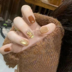 Handmade Wearable Nail Art Cat Eye Short Style Glass Bead White Enhancing Manicure High End Feelings Gentle Color Series from China