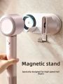 High-Speed Hair Dryer Magnetic Absorption Holder Wall-Mounted No-Punching Design Suitable for Philips Dyson Coixue Leifeng Bathrooms. 