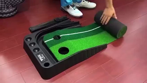 Golf putter trainer Classic 3m golf putting mat with automatic ball return for indoor home office mini golf course pract