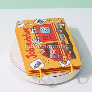 TAIYO CVC Busy Book Job Word Matching Puzzle Interaktif Montessori Edukasi DIY Quiet Book Mainan Anak
