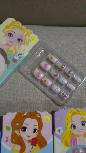 (PER 2 BOX) KUKU PALSU / NAIL ART / KUKU MAINAN / FAKE NAIL / KUKU PASANGAN MAINAN ANAK CUTE PEREMPUAN BOX PRINCESS DISNEY