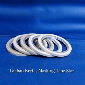 Lakban Kertas Masking Tape STAR TAPE 1/4 1/4In 1/4Inch 20m 20mtr 20meter