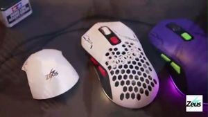Zeus X Gundam Astray Redframe Replaceable Casing RGB LED Wired Gaming mouse-2Casings(GD-003)