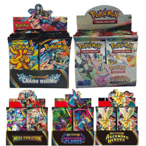 Bandai | 360PCS Pokemon English Card MEGA EVOLUTION Phantasmal Scarlet Violet 151 Black Bolt English Booster Battle Transaction Card Toys