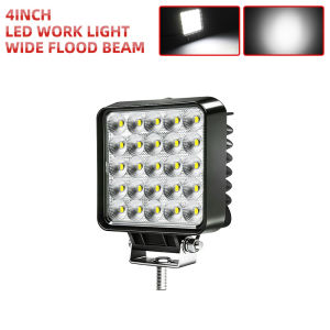 HL 4PCS 4 Inch LED Work Light Wide Flood Beam off-road use Driving Light 6000K White LED Work Lamp for Truck Tractor Forklift