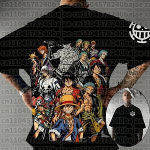Bandai | 2026 Hot Japanes One Piece Cotton Luffy Tshirt Men Breathable Cotton TShirt Summer Women Men Oversize Cosplay Tshirt Men Clothes