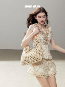 SHAOYEYAN | Bộ Chiffon Hoa Nhỏ Phong Cách Pháp