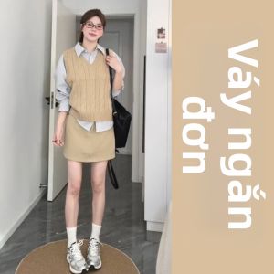LIRENQING | Bộ 3 Món Áo Sơ Mi Kiểu Học Đường Và Áo Vest Len
