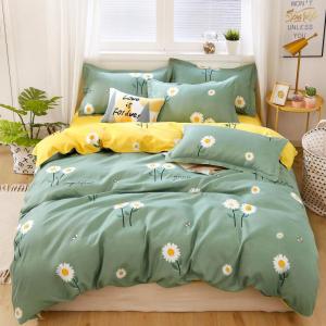 Dormitory Cotton Fitted Sheet and Duvet Cover 150x200x230cm