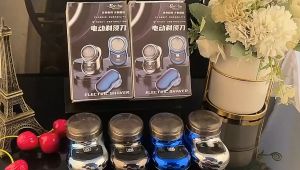 Máy Cạo Râu Mini 3 Lưỡi Kép Tự Mài Chống Thấm Nước Sạc USB Siêu Nhanh