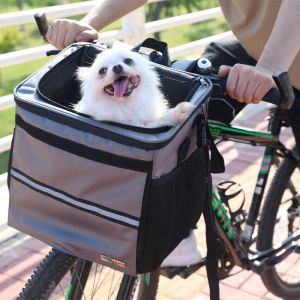 Pet Bicycle Bag Camping Dog Backpack Outdoor Travel Dog Basket Cat Dog Backpack Bicycle Riding Camping Support for Dogs And Cats