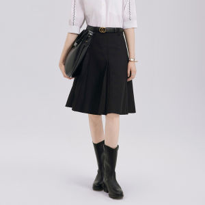 High Waist A-Line Skirt