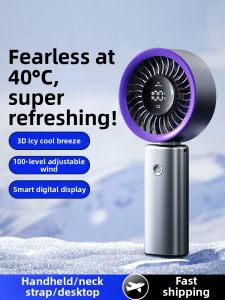 Portable Handheld Mini Fan Ultra High Speed Silent for Class Outdoor Commuting Strong Turbine Long Battery Life Student USB Fan