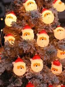 ไฟตกแต่ง ลายซานตาคลอส สโนว์แมน ไฟ LED รูปดาว พร้อมส่งจากไทย สำหรับตกแต่งห้อง เทศกาลคริสมาส Christmas Light และไฟคริสมาส น่ารักมาก