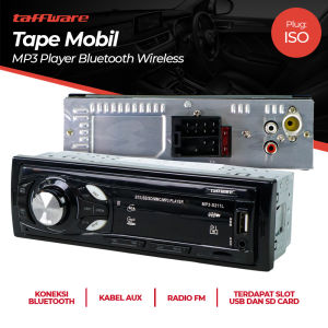 TAFFWARE TAPE MOBIL AUDIO MP3 HEAD UNIT BLUETOOTH PLAYER 5.0 60W WIRELESS RECEIVER FM MP3-S211L
