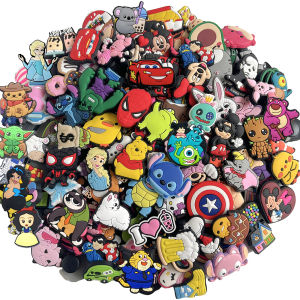 Hot Toys | 30-200Pcs Random Cartoon Shoe Charms fit Clog Sandal Accessories Shoes Decoration Wristband Buckle Kids Party Gifts