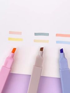6pcs Highlighter Marker Pens Set for Office School Stationery Supply Students