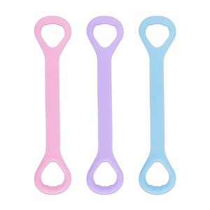 Suolaer Silicone 8-shaped yoga restraint high elastic band home fitness equipment stretching band chest expansion yoga elastic band