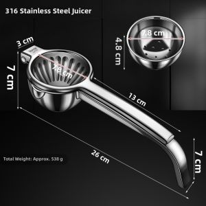 Korade | Multi Fruit Manual Easy Press Juicer 316 Stainless Steel