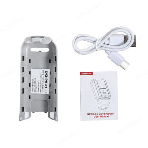 Neo LED Landing Gear for DJI Neo Night Flight Light Extension 10mm Height Leg Luminous Tripod Rechargeable Accessories Built-in Battery Rechargeable Lamp For Dji Neo Landing Gear