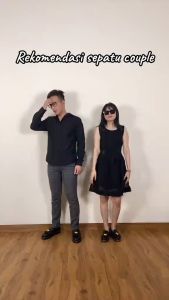 ARF Smile Sepatu Loafers Docmart Pria Wanita Formal Pantofel Hitam Casual Kerja Bahan Kulit Kantor Kasual