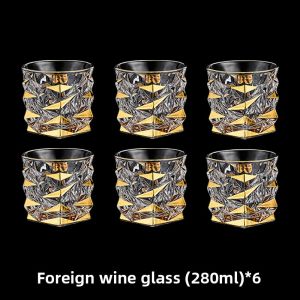 BANGBEBE | High-End Crystal Glass Whiskey Glass Set with Gilding