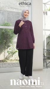 BLOUSE ETHICA NAOMI 53 ATASAN WANITA TERBARUU DAILY KASUAL KEKINIAN KONDANGAN KULIAH TERMURAHHH