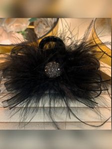 Supernatural INS European Root Butterfly Knot Feather 8cm Tweezers Mini Fragrance Bird Feather Shark Clip Hair Accessories