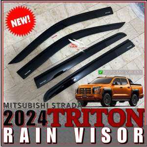 MITSUBISHI TRITON PREMIUM RAIN VISOR 2024 2025 2026 GL GX GLX GLS ATHLETE TRITON ACCESSORIES