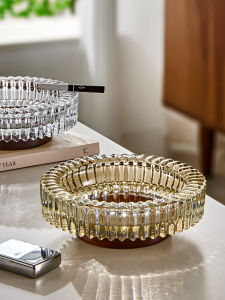 High-End Fly-Ash Prevention Glass Ashtray