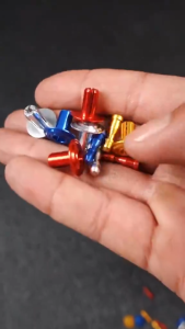 Precision Lock Push Pin Rivet CNC Aluminum M5x15 For Motorcycle Universal