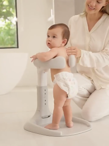 Baby Shower Stand with Chair Baby Bath Support Stand Adjustable Height Anti Slip Newborn Baby Bath Tub