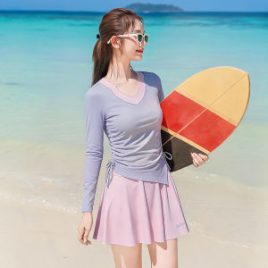 XTEP | Conservative Slimming Long Sleeve Womens Separates Swimsuit