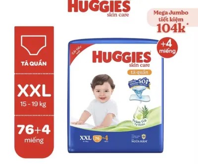 Tả quần Hugies skincare XXL80 miếng siêu thấm