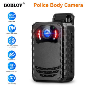 BOBLOV N9 Body Mini Action Sport Camera HD 1296P 256GB 2600mAh  Night Vision 10H Recording 165° Lens DVR Video Audio Recorder BodyCam Camcorder Wearable Portable Police Camera Actioncam Motorcycle Dash Cam for Vlogging