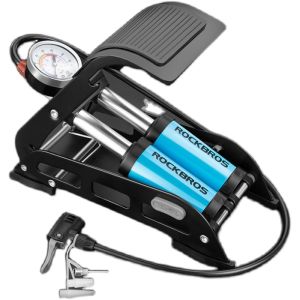 RockBros | Portable High-Pressure Foot Pump for Bicycles E-bikes Motorcycles Cars
