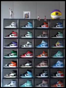 กล่องรองเท้า ชั้นวางรองเท้าขนาดใหญ่ กล่องเก็บของพับได้ เก็บรองเท้า