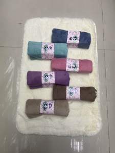 ผ้าเช็ดผมขนเป็นขนาด15x30หนานุ่มเซาบน้ำอยางดี