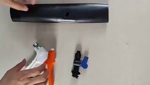 DRIP VALVE Tape Lock nut by pass Irrigation 16mm Hose Connector with Rubber