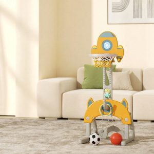 LIWAN | Adjustable Indoor Toy Basketball Hoop for 1-6 Year Old Children