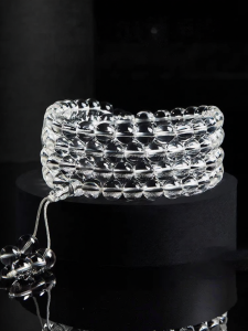 FUJINJIA | 8A Grade White Crystal 108 Beads Bracelet